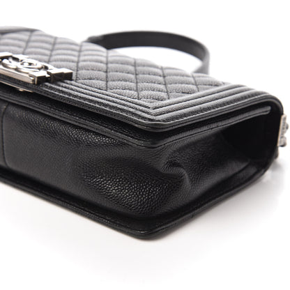 Chanel Caviar Quilted Medium Boy Flap Black 7 of 10