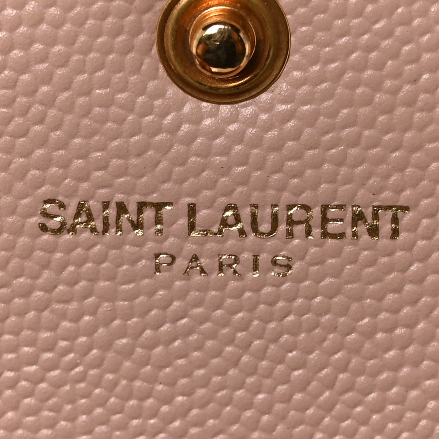Grain De Poudre Matelasse Chevron Monogram Chain Wallet Pale Pink
