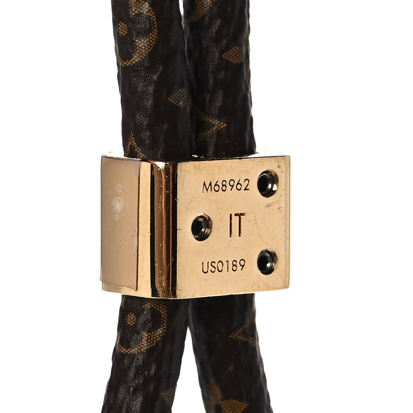 Monogram Silicone Louise Phone Holder White