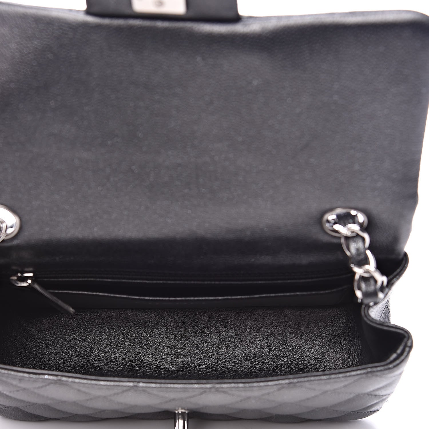 Chanel Iridescent Caviar Quilted Mini Rectangular Flap Black 5 of 14