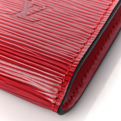 Louis Vuitton Epi Pochette Accessories 24 Castillan Red 7 of 7