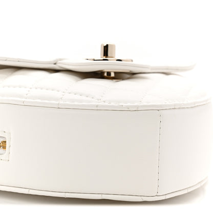 Chanel Lambskin Quilted CC In Love Heart Bag White 9 of 10