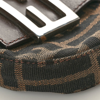 Fendi Zucca Mini Half Moon Baguette Tobacco 9 of 9