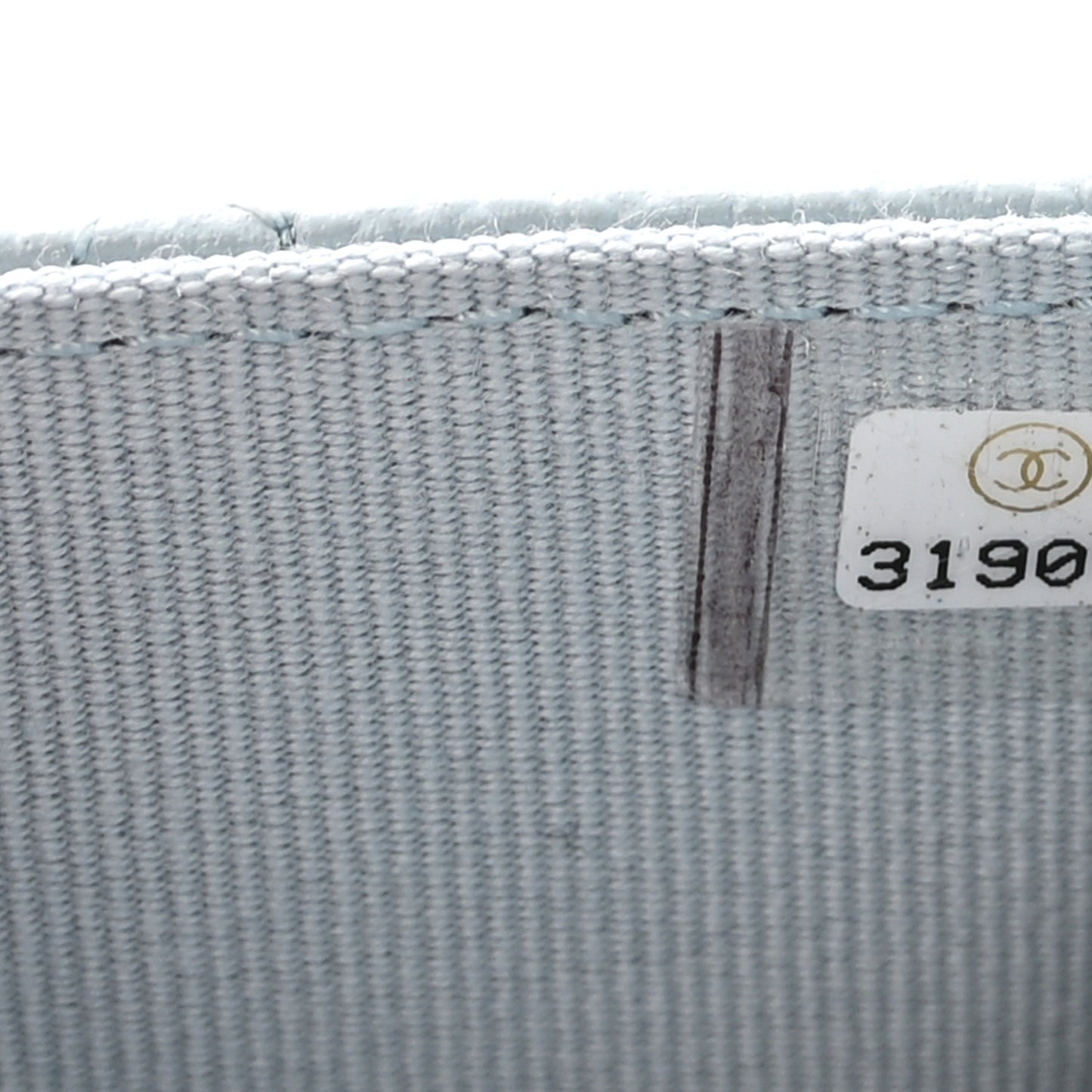 Caviar Quilted Flap Card Holder Wallet Light Blue