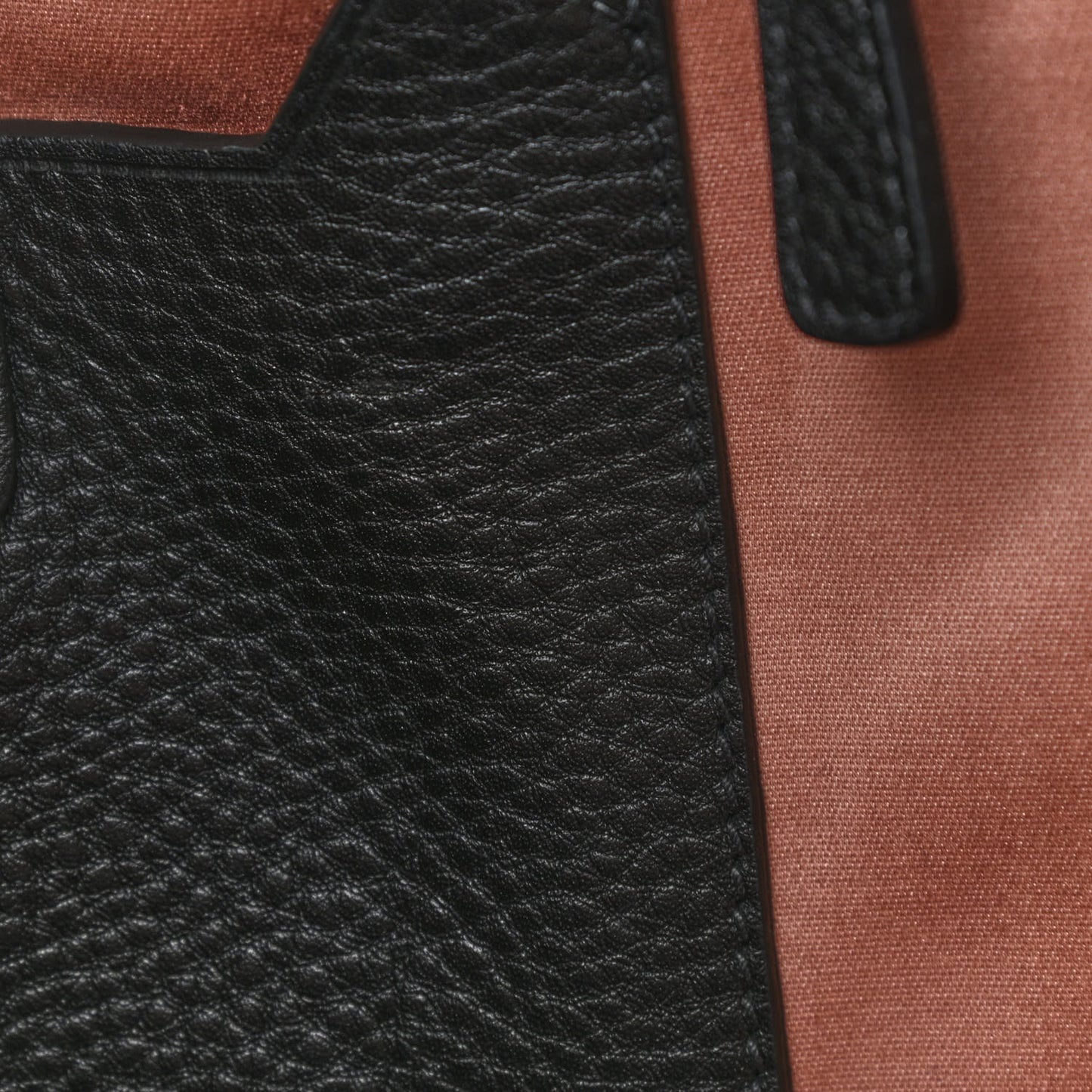 Goatskin Madras Tote Black