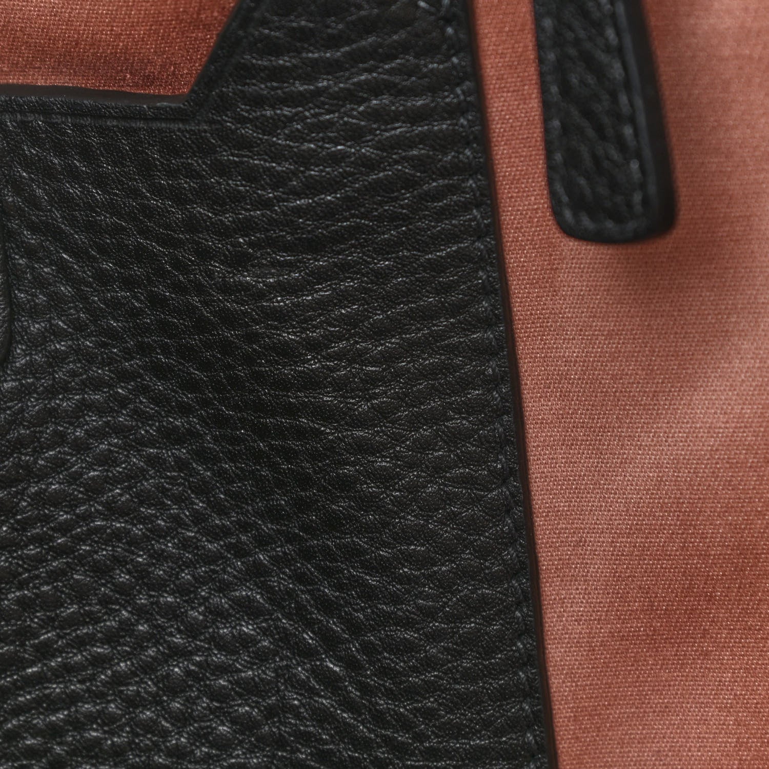 Miu Miu Goatskin Madras Tote Black 7 of 10