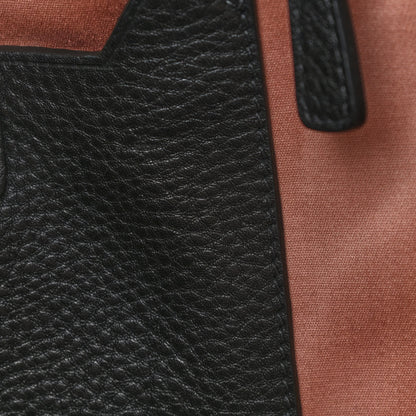 Miu Miu Goatskin Madras Tote Black 7 of 10