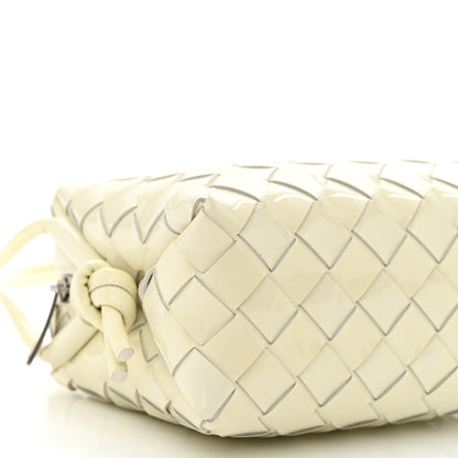 Bottega Veneta Patent Nappa Intrecciato Mini Loop Camera Bag White 8 of 10