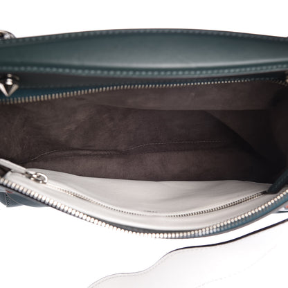 Fendi Vitello Baltico Century Dolce Waves DotCom Satchel Verde Inglese White 5 of 15
