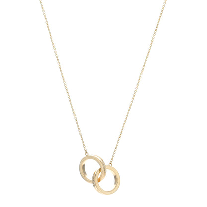 Tiffany 18K Yellow Gold 1837 Interlocking Circles Pendant Necklace 1 of 4