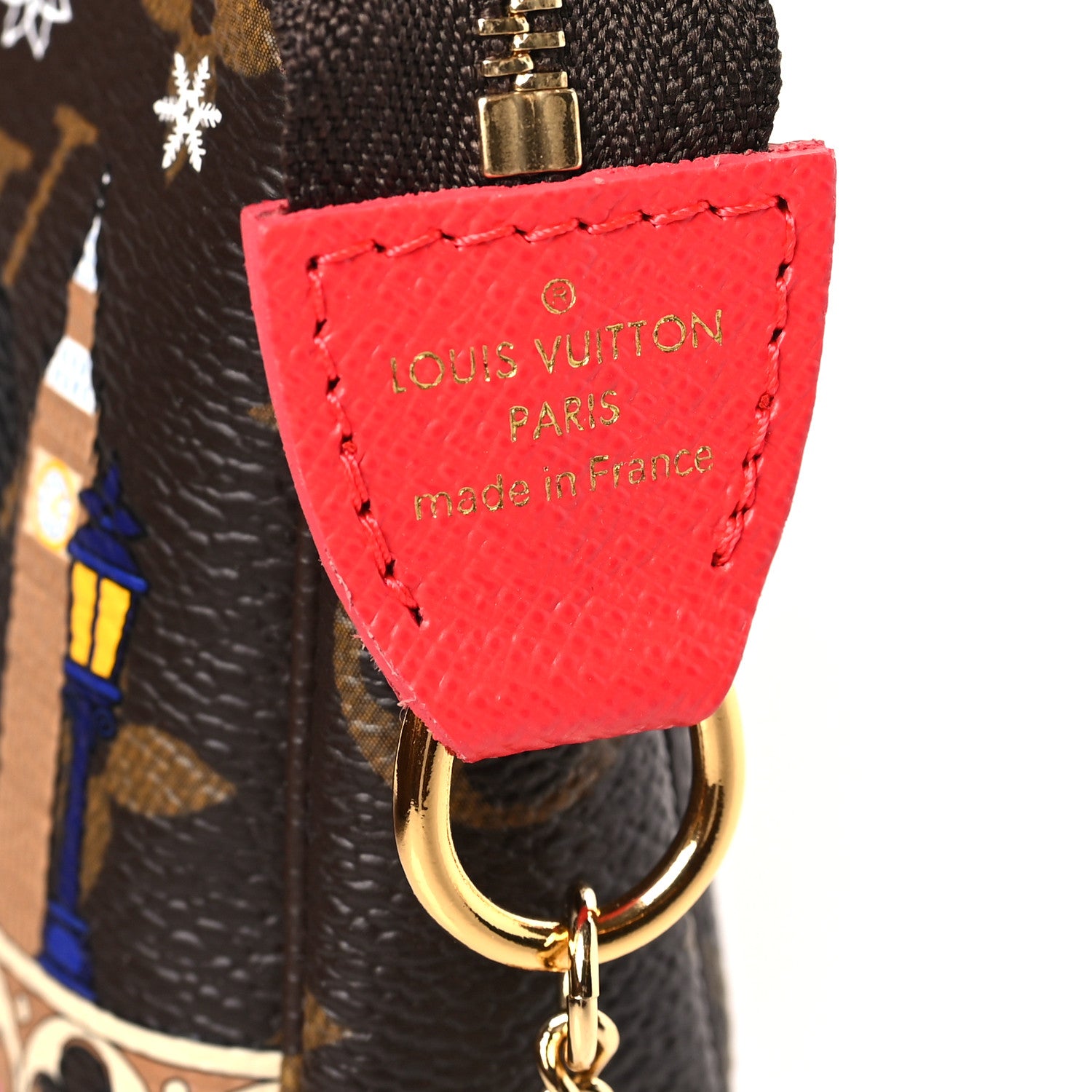 Louis Vuitton Monogram 2021 Christmas Animation London Mini Pochette Accessories Red 6 of 9