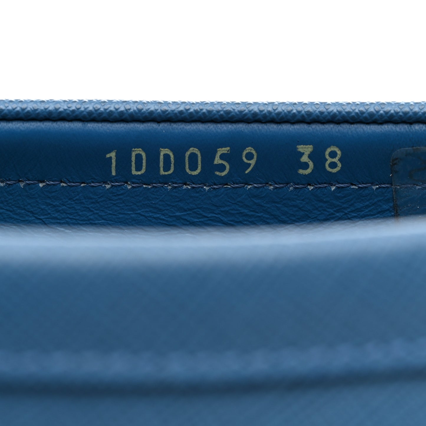 Saffiano Logo Loafers 38 Cobalto