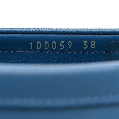Prada Saffiano Logo Loafers 38 Cobalto 6 of 8