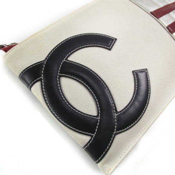Quilted Leather Pochette Silver