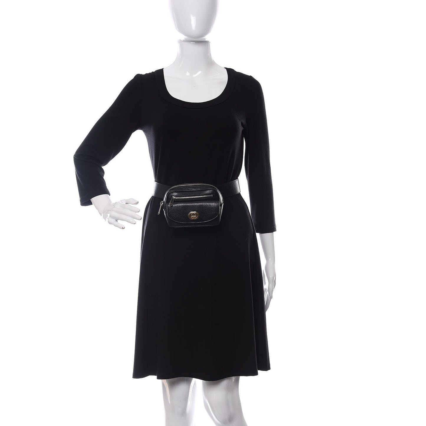 Fluffy Calfskin Mini Morpheus Belt Bag 70 28 Black