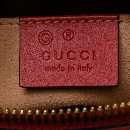 Gucci GG Supreme Monogram Blooms Mini Chain Shoulder Bag Beige Blue Navy Hibiscus Red 6 of 10