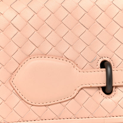 Bottega Veneta Nappa Intrecciato Canvas Safari Flap Shoulder Bag Flamingo 6 of 14