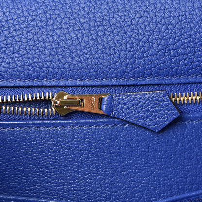 Hermes Togo Kelly Retourne 35 Bleu Electrique 22 of 37