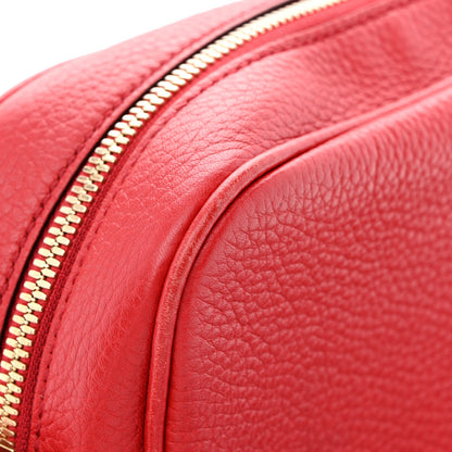 Gucci Pebbled Calfskin Small Soho Disco Bag Tabasco Red 13 of 15