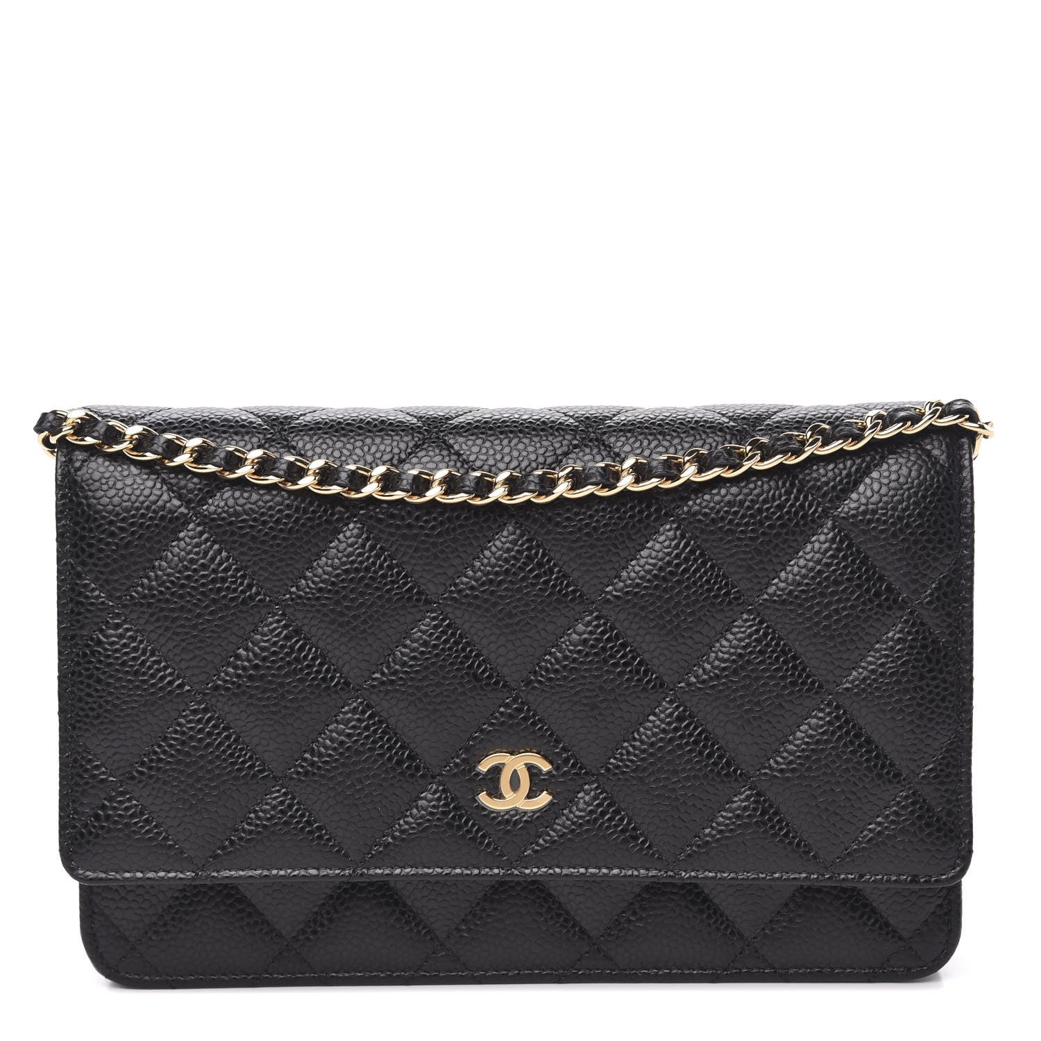Chanel Caviar Quilted Wallet On Chain WOC Black 1 of 11