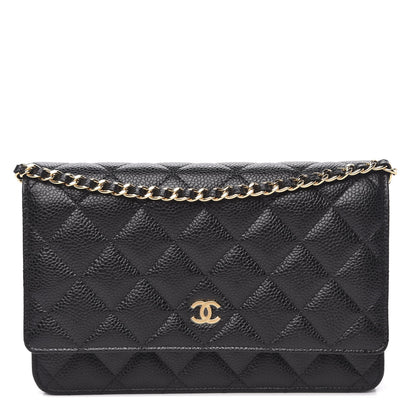 Chanel Caviar Quilted Wallet On Chain WOC Black 1 of 11