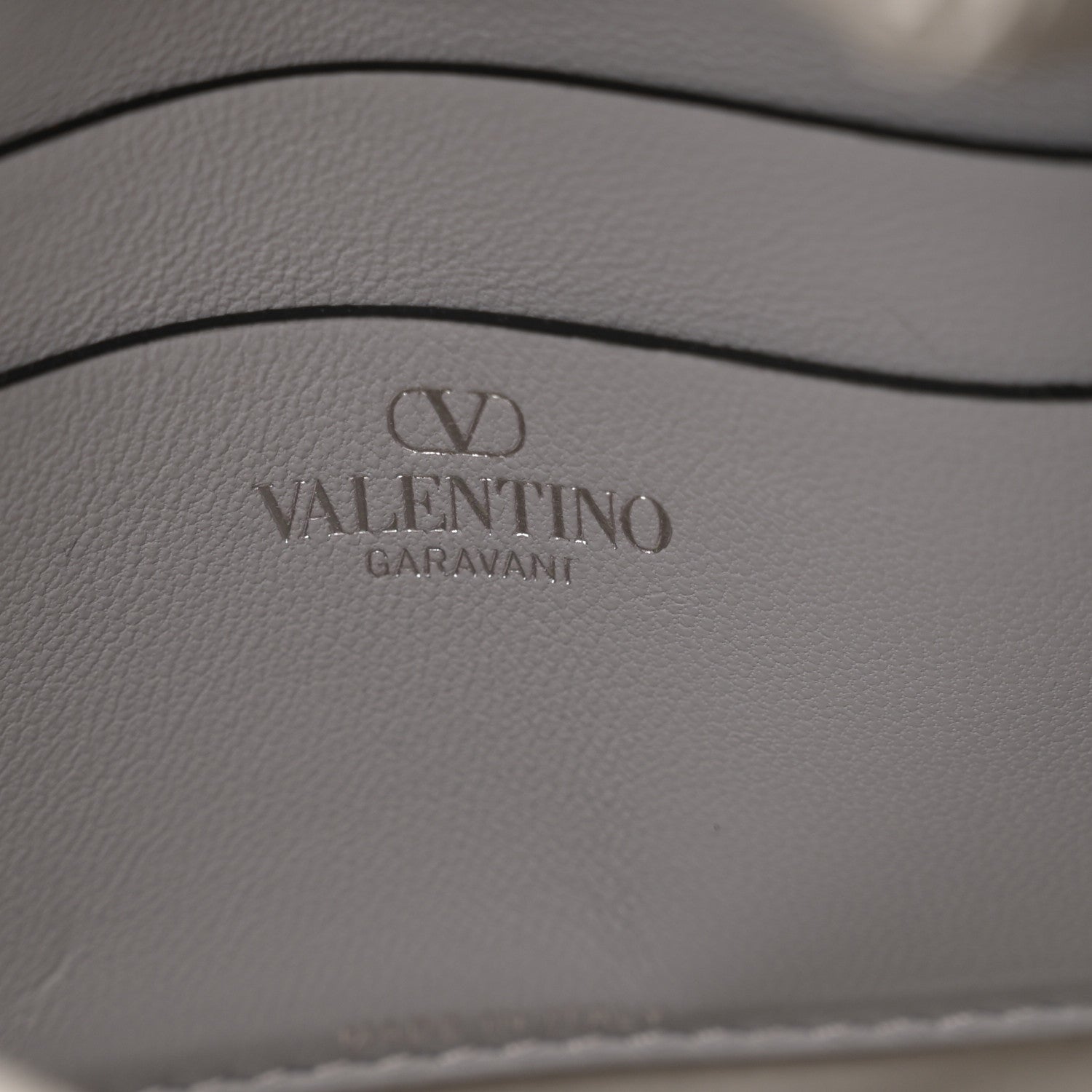 Valentino Garavani Satin Rhinestone Embellished Small Carry Secrets Bucket Bag Silver 6 of 10