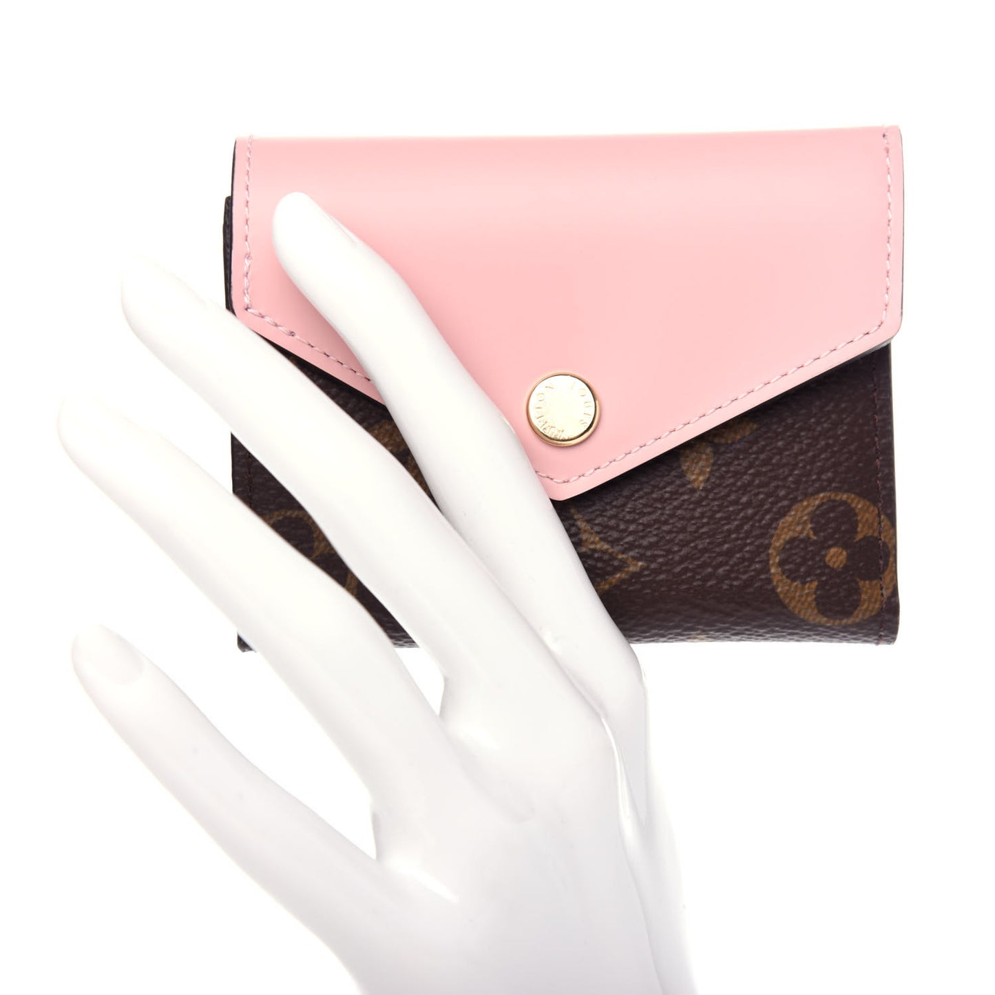 Monogram Zoe Wallet Rose Ballerine