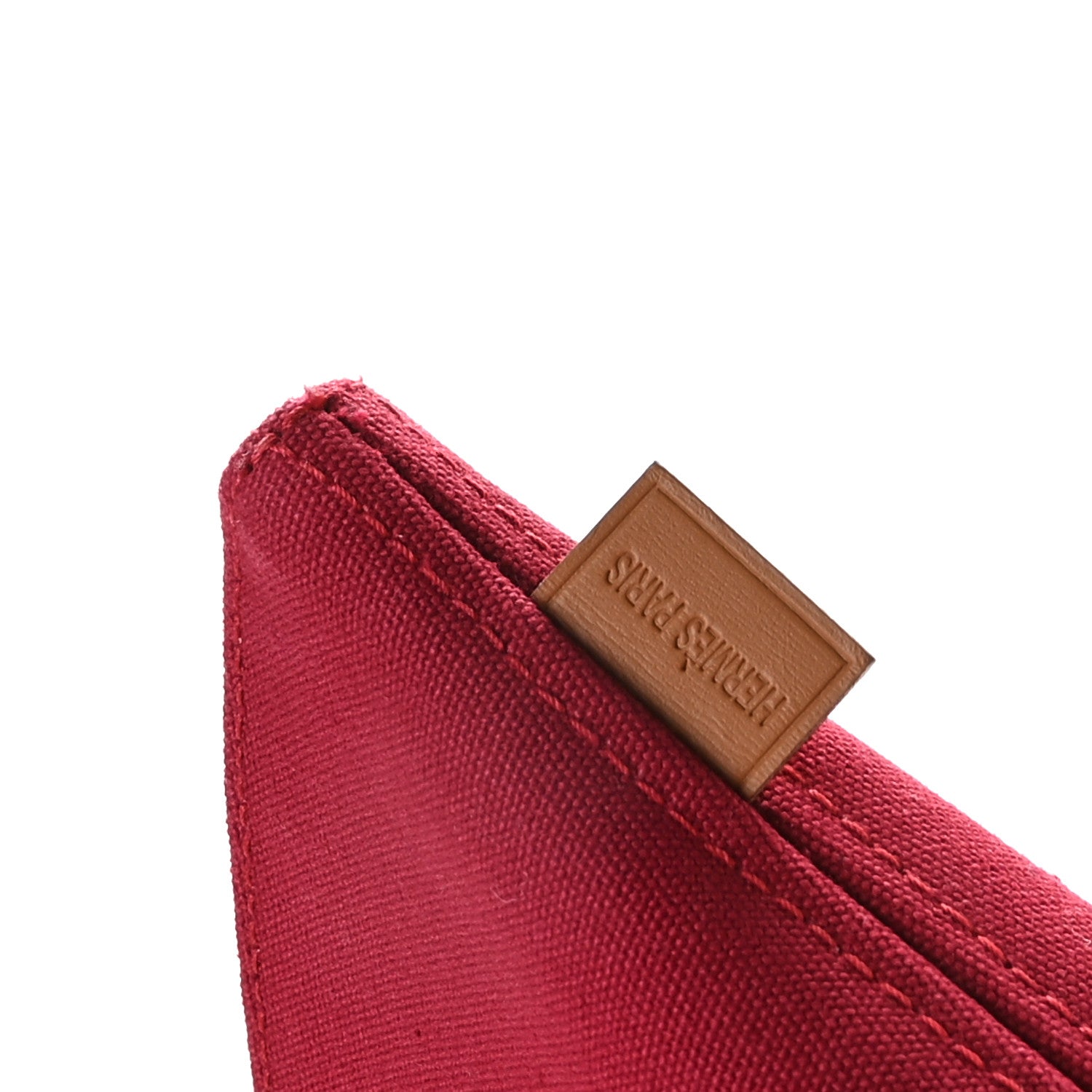 Hermes Cotton Twill Mini Palmyre Bag MM Rouge Vif Prune 7 of 9