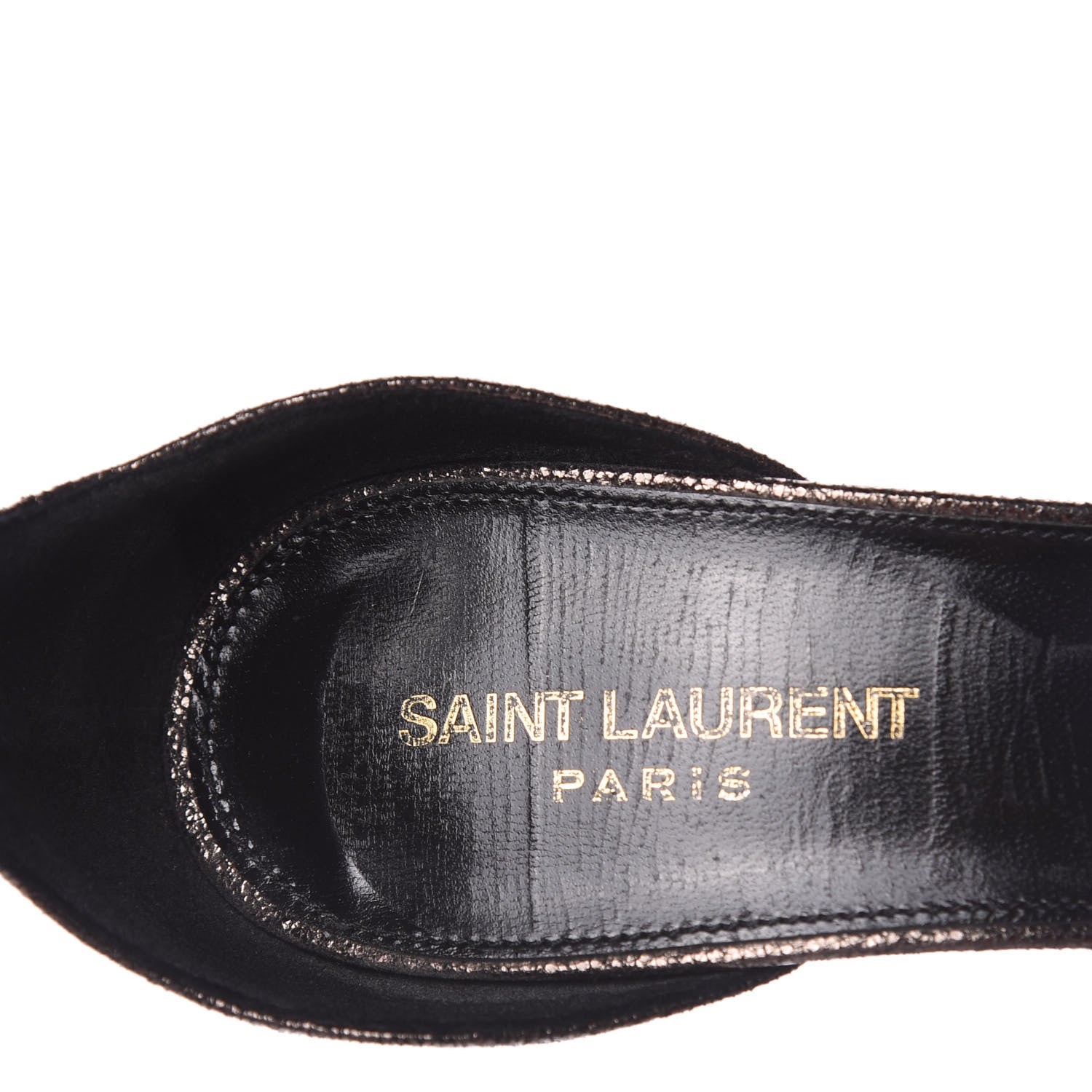 Saint Laurent Evora Amber 105 Astrap Sandals 41 Gunmetal 8 of 10