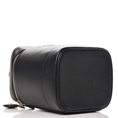 Chanel Caviar Cosmetic Vanity Bag Black 4 of 13