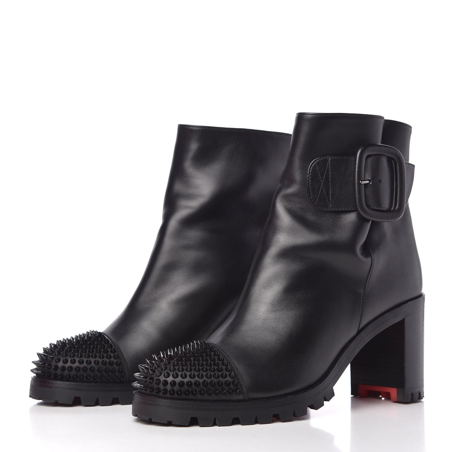 Calfskin Spikes Olivia 70 Snow Boots 38 Black