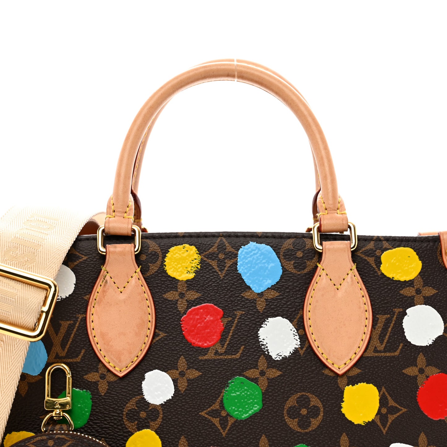 LV X YK Monogram Dots Onthego PM Multicolor