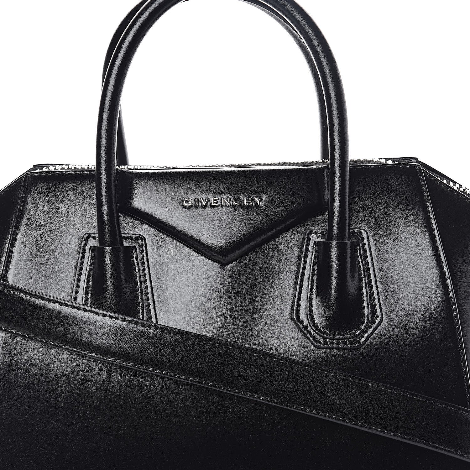 Givenchy Shiny Lord Calfskin Small Antigona Black 7 of 9