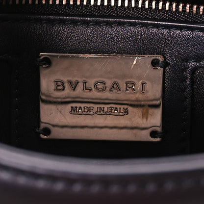 Bulgari Calfskin Matelasse Small Serpenti Cabochon Shoulder Bag Black 6 of 10