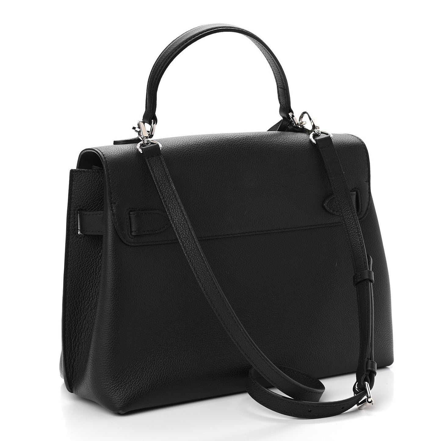 Soft Calfskin Lockme Ever MM Black