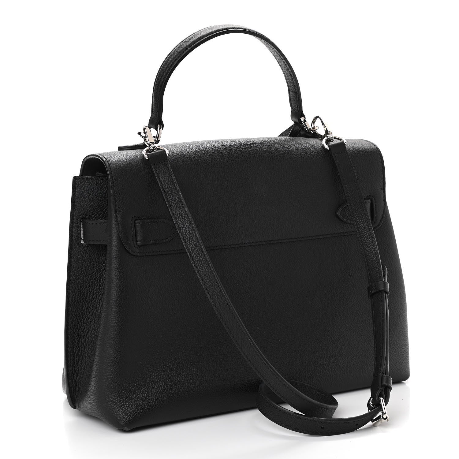 Louis Vuitton Soft Calfskin Lockme Ever MM Black 3 of 10