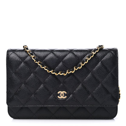Chanel Caviar Quilted Wallet On Chain WOC Black 1 of 5