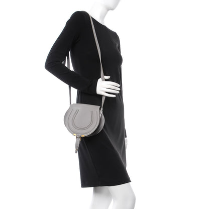 Chloe Calfskin Mini Marcie Round Crossbody Bag Cashmere Grey 2 of 11