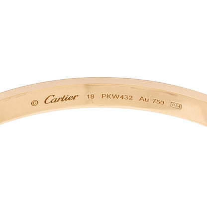 Cartier 18K Yellow Gold LOVE Bracelet 18 5 of 6