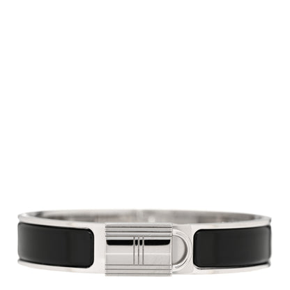 Hermes Enamel Narrow Clic Cadenas Bracelet PM Black 1 of 4