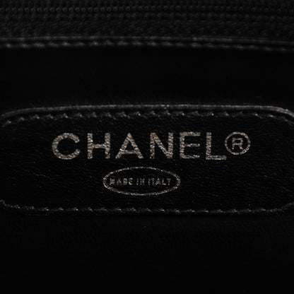 Chanel Lambskin Stitched Suitcase Travel Bag Black 6 of 12