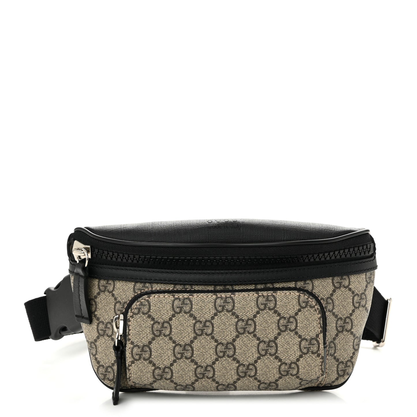 GG Supreme Monogram Belt Bag Black