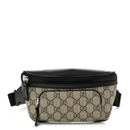 Gucci GG Supreme Monogram Belt Bag Black 1 of 10