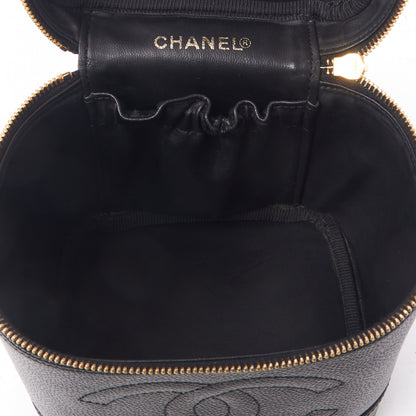 Chanel Caviar Vanity Cosmetic Case Black 7 of 9