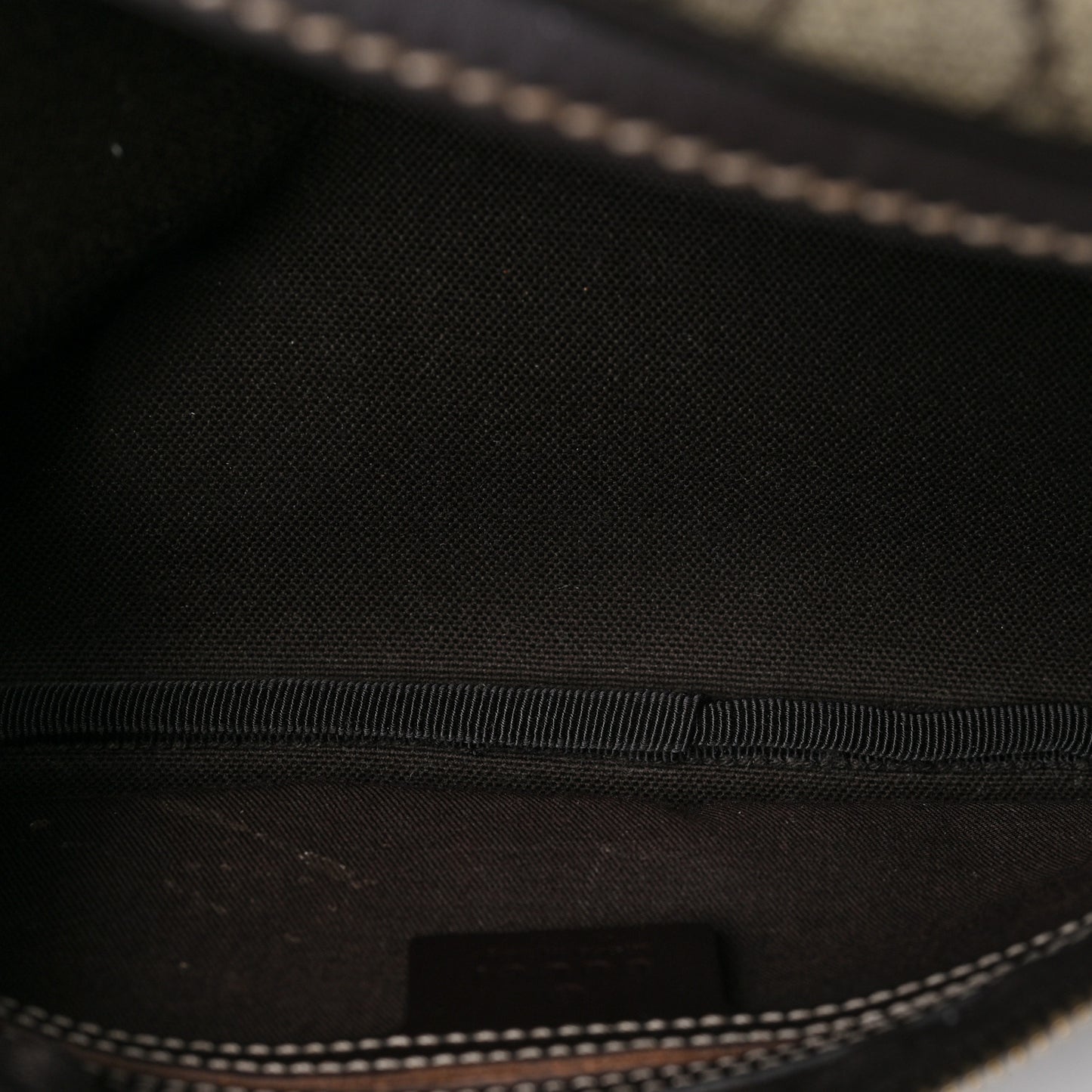 GG Supreme Monogram Belt Bag Dark Brown