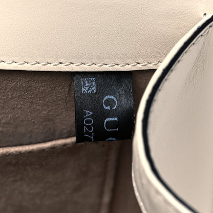 Gucci Calfskin Mini Sylvie Top Handle Bag White 8 of 13