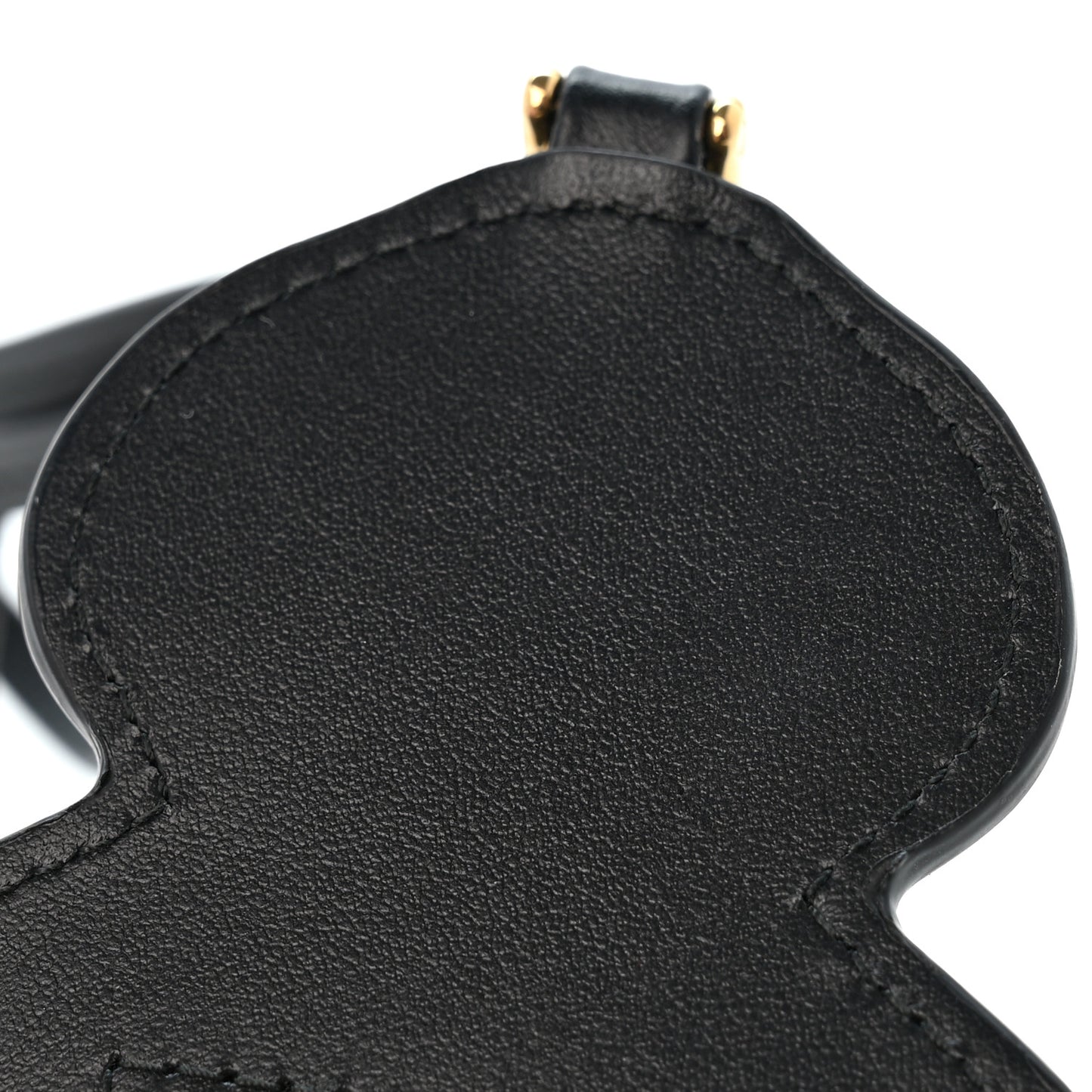 Calfskin Hoodie Trick Bag Charm Grigio