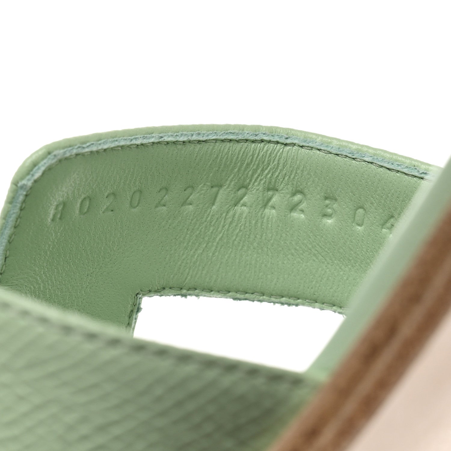Hermes Epsom Oran Sandals 39 Vert Jade 6 of 8