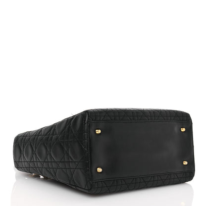 Christian Dior Lambskin Cannage Medium Lady Dior Black 4 of 15