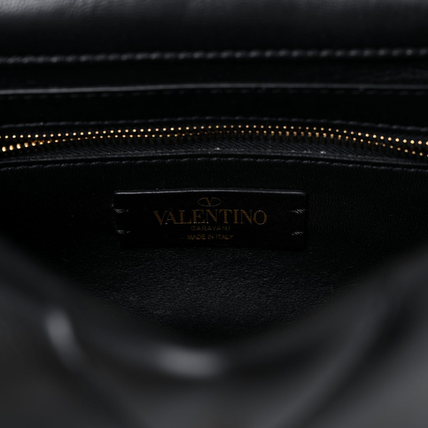 Nappa Medium Roman Stud Shoulder Bag Black